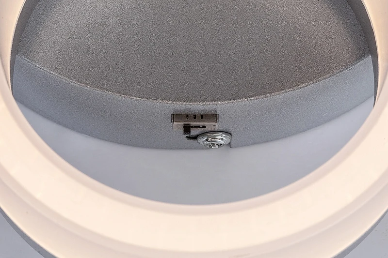 Amilia – LED плафон в хром с бели рингове, 510×380мм, 24W, 3000-6500K