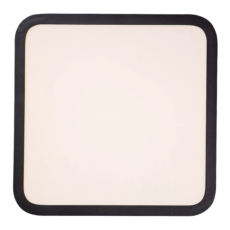 Serkan – LED плафон с RGB в черно/бяло, 350×350мм, 43W, 3000-6500K