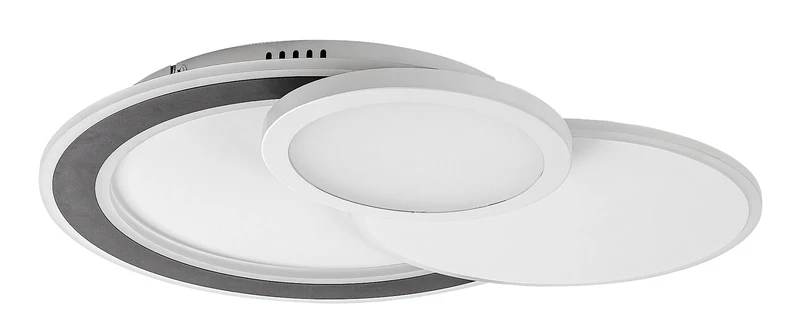 LED Ceiling Lights Stavros – LED ceiling light in black with white shade, 580×400mm, 40W, 3000-6500K, RGB