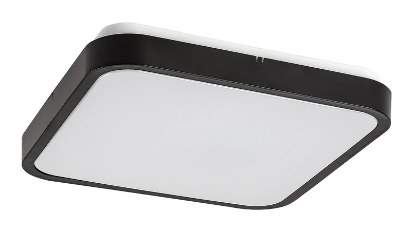 Alenzo – LED panel in black with white diffuser, 290×290mm, 24W, 3000-6000K, IP44