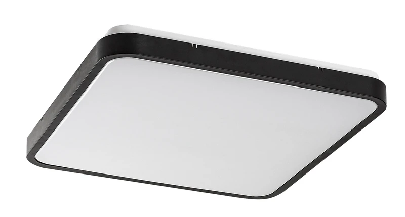 Alenzo – LED панел в черно с бял абажур, 420×420мм, 36W, 3000-6000K, IP44