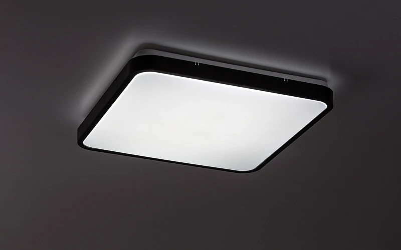 Alenzo – LED панел в черно с бял абажур, 420×420мм, 36W, 3000-6000K, IP44