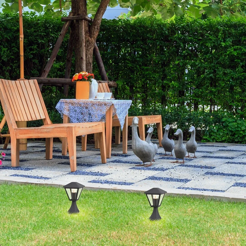 Paravento – classic garden lamp in black with clear glass, 160×290mm, IP44, 1×E27