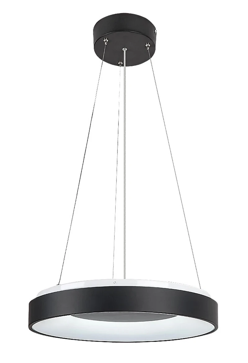 LED Pendants & Chandeliers Ceilo – LED pendant in black with white shade, Ø480mm, 38W, 3000-6500K