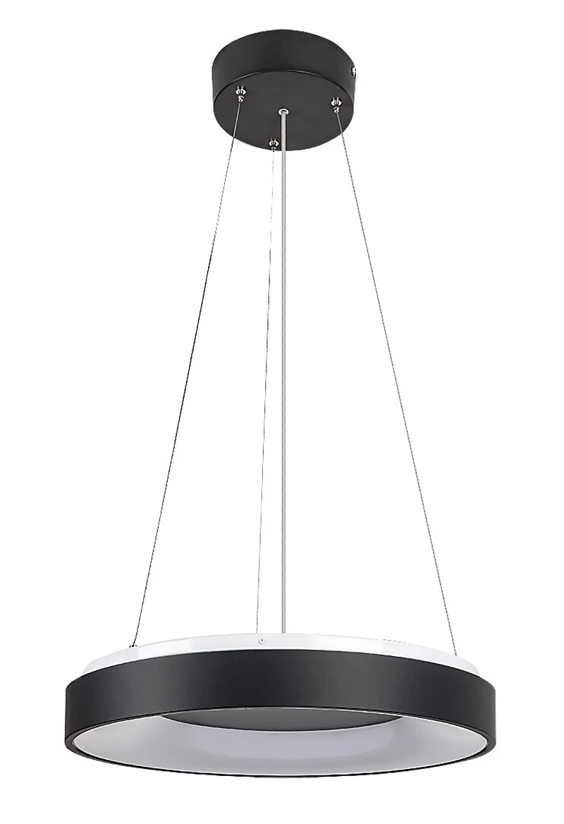 Ceilo – LED pendant in black with white shade, Ø480mm, 38W, 3000-6500K