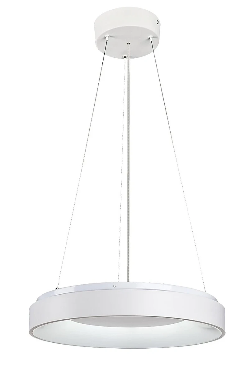 LED Pendants & Chandeliers Ceilo – LED pendant in white with remote, Ø480mm, 38W, 3000-6500K