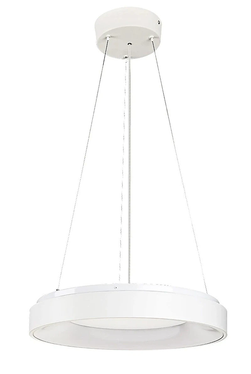 Ceilo – LED pendant in white with remote, Ø480mm, 38W, 3000-6500K