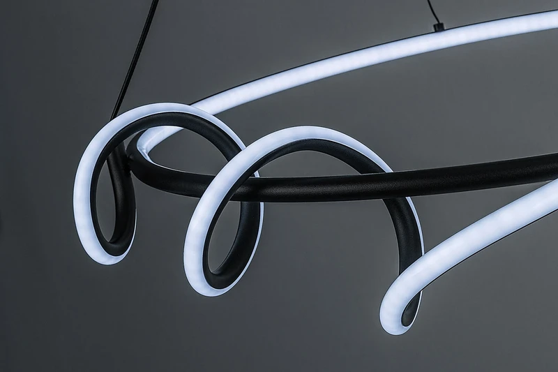 Menazi – LED пендел в черно/бяло, Ø635мм, 46W, 3000-6500K, димируем