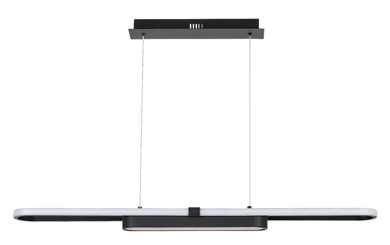 Contessa – LED pendant for kitchen in black/white, 1000mm, 48W, 4000K