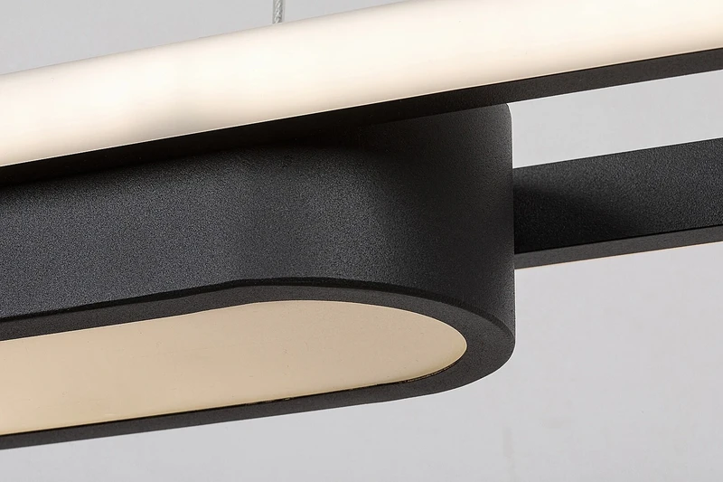 Contessa – LED pendant for kitchen in black/white, 1000mm, 48W, 4000K