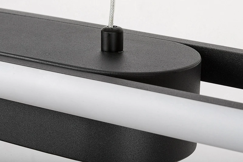 Contessa – LED pendant for kitchen in black/white, 1000mm, 48W, 4000K