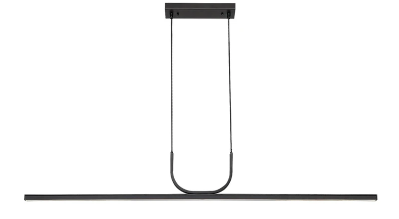 Cabinet Lighting Elia – LED pendant for kitchen in black matt with white shade, 1200mm, 25W, 3000K