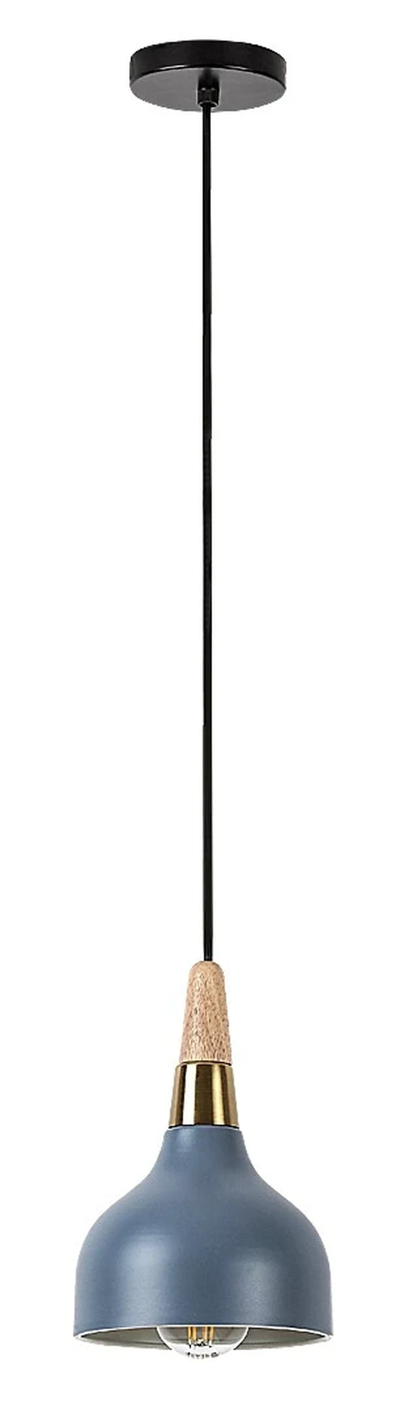 Drusilla – Scandinavian pendant in grey, Ø150mm, 1×E27