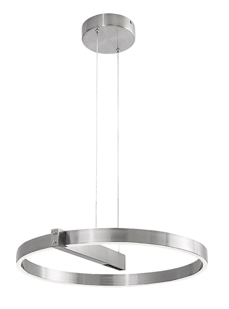 Thrac – LED pendant in aluminium with white silicone shade, Ø600mm, 34W, 4000K