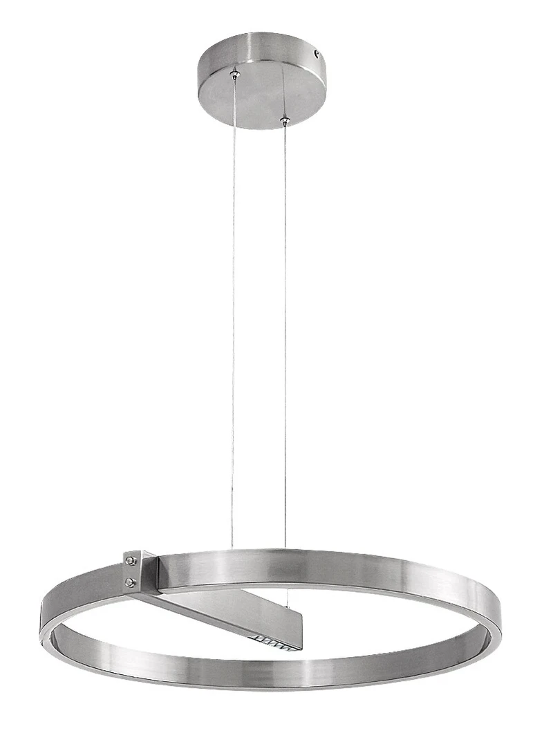Thrac – LED pendant in aluminium with white silicone shade, Ø600mm, 34W, 4000K