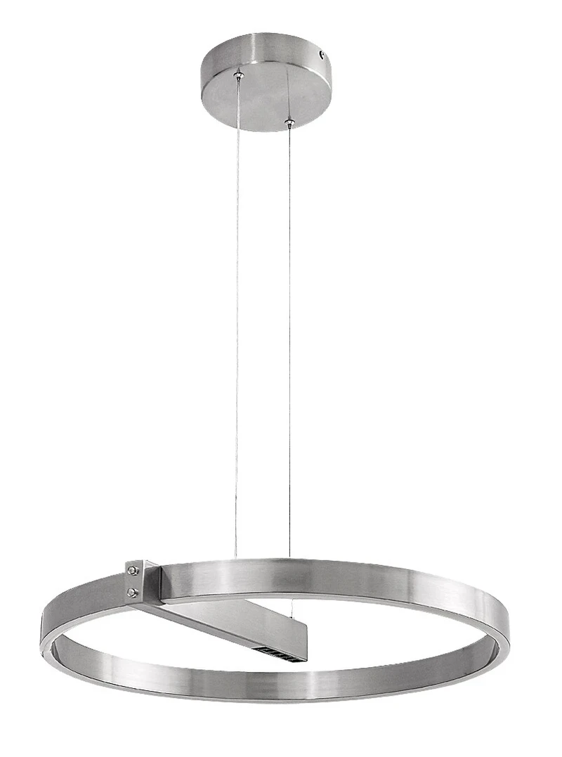 Thrac – LED pendant in aluminium with white silicone shade, Ø600mm, 34W, 4000K