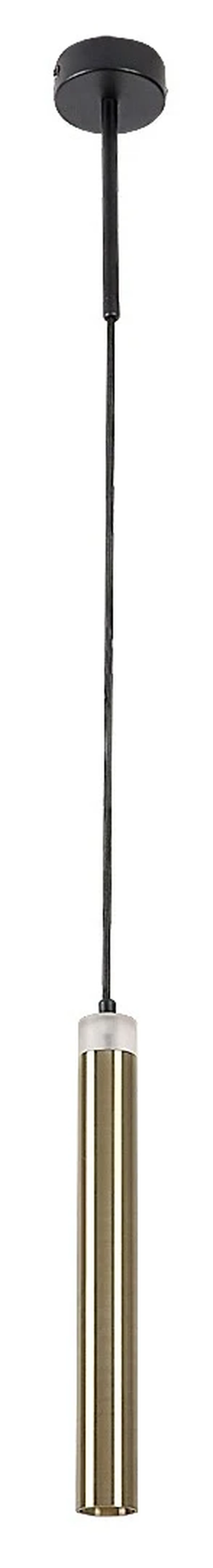 Thelma – LED pendant in black with gold shade, Ø40mm, 10W, 4000K