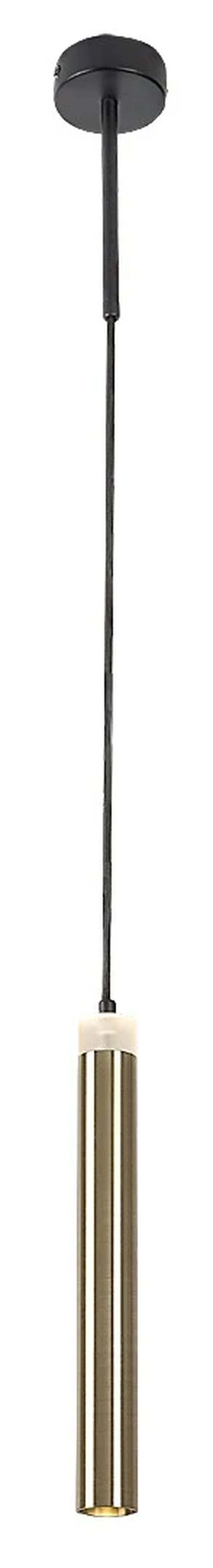 LED Pendants & Chandeliers Thelma – LED pendant in black with gold shade, Ø40mm, 10W, 4000K