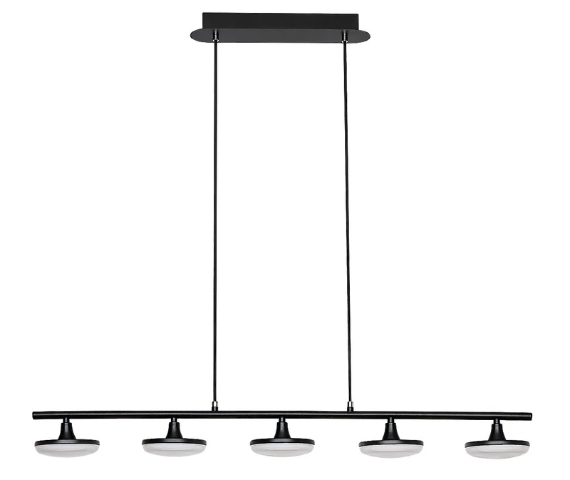 Madi – LED pendant in black matt with white ceiling lights, 920mm, 20W, 3000K