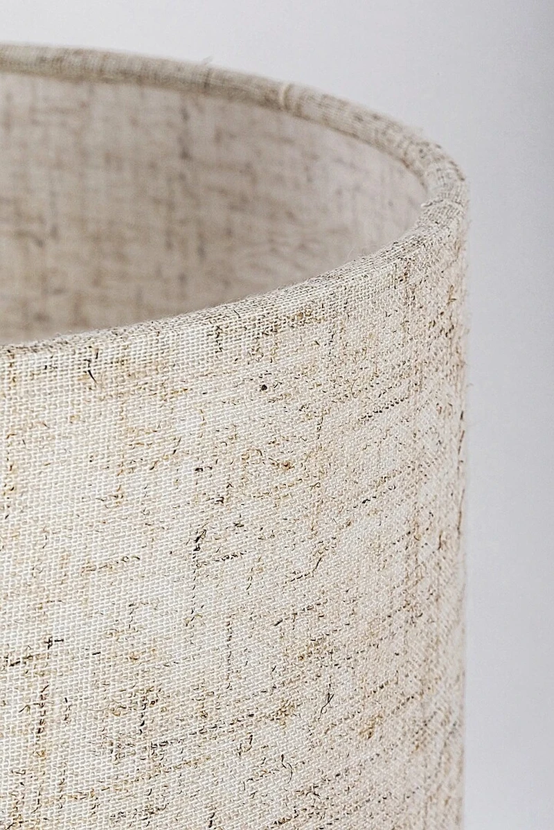 Narmin – fabric pendant in black matt with beige shade, Ø600mm, 3×E27
