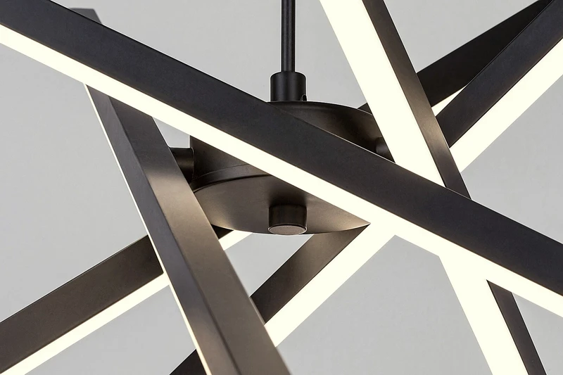 Matilde – LED пендел в черен мат с бял силиконов абажур, Ø560мм, 48W, 4000K