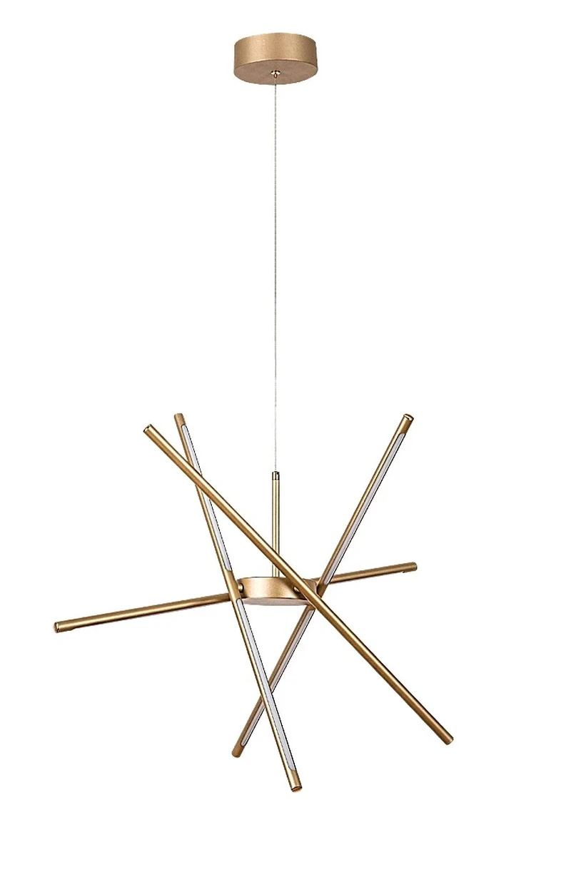 Henli2 – LED pendant in gold with white shade, Ø660mm, 40W, 3000K