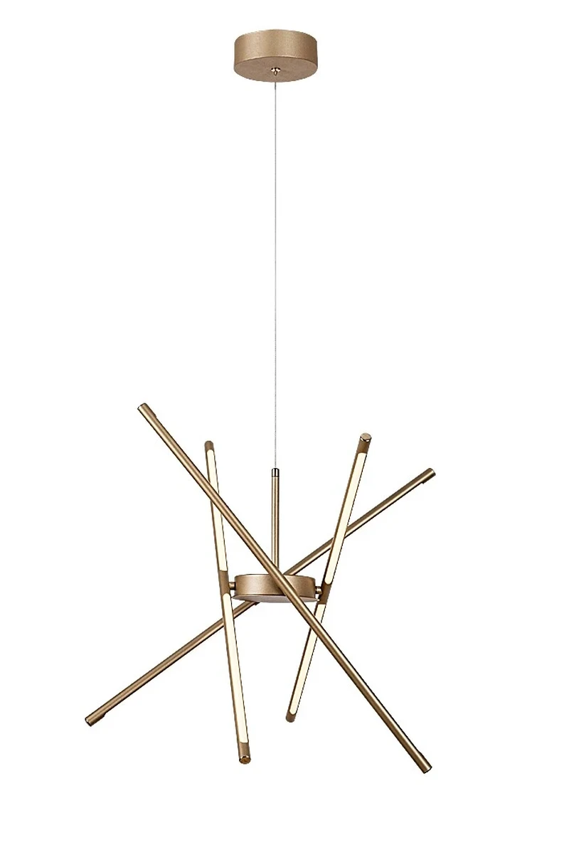 Henli2 – LED pendant in gold with white shade, Ø660mm, 40W, 3000K