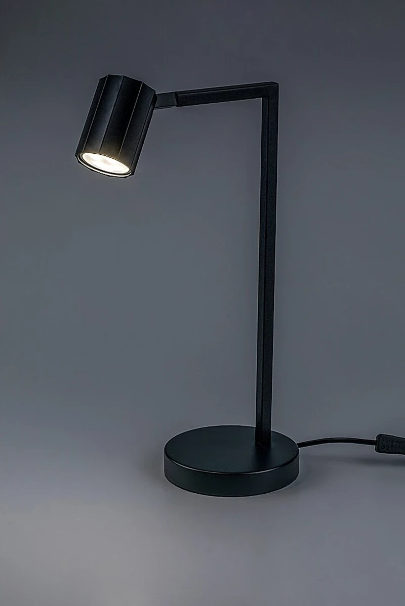 Karter – modern table lamp in black matt, 270×440mm, 1×GU10