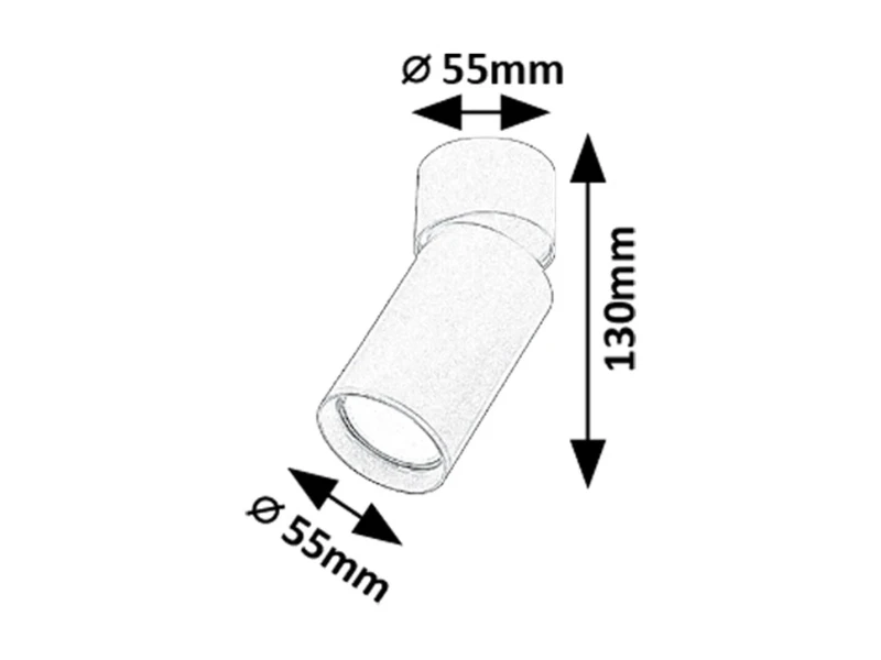 Mirina – минималистичен спот в златисто, Ø55мм, 1×GU10, IP20