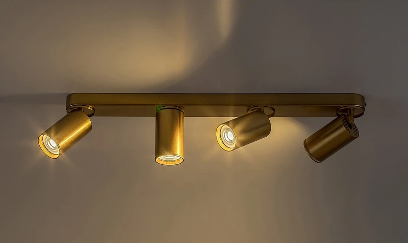 Mirina – LED спот плафон в златисто, 4×GU10, 580мм, IP20