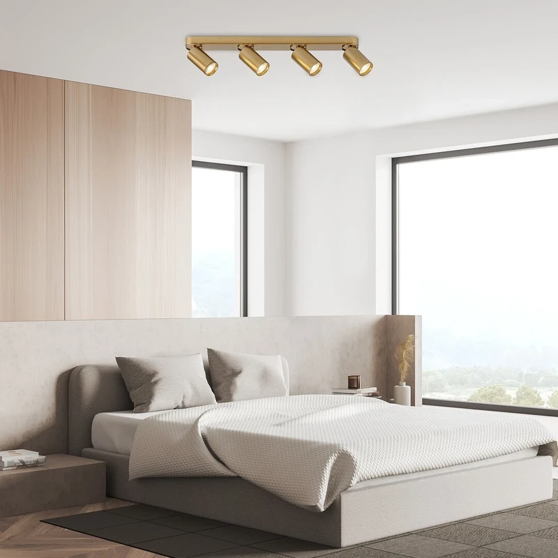 Mirina – LED спот плафон в златисто, 4×GU10, 580мм, IP20