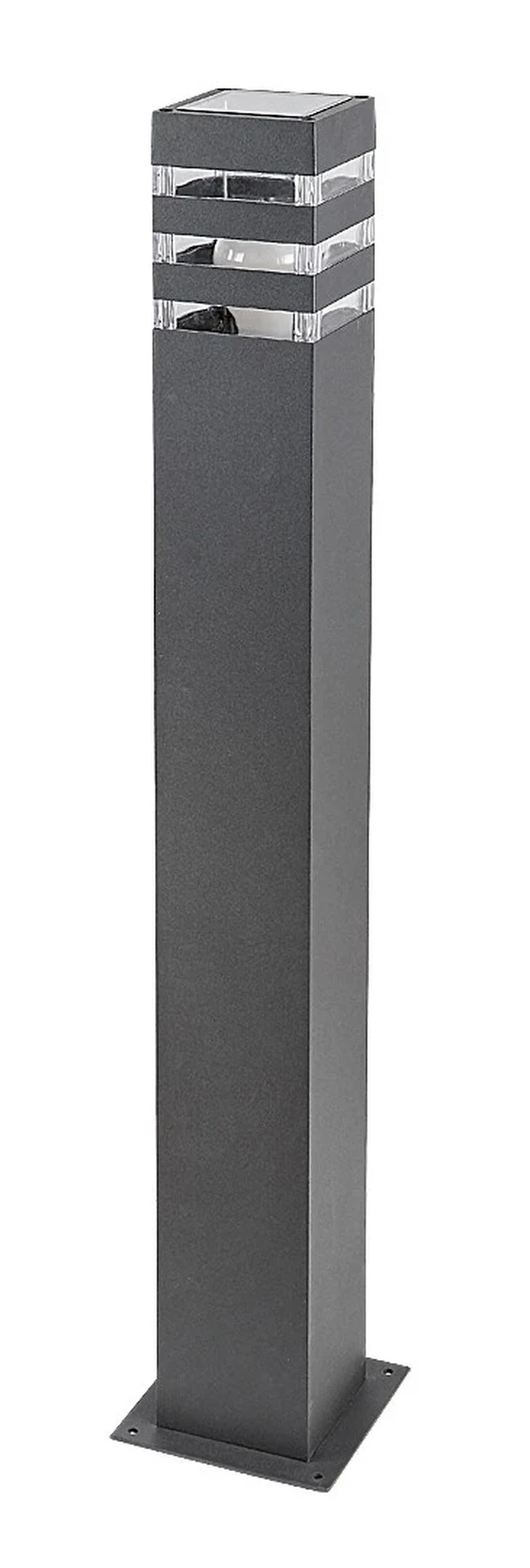 Bollard Lights Ankara – modern garden lamp in anthracite, 740mm, 1×E27, IP44