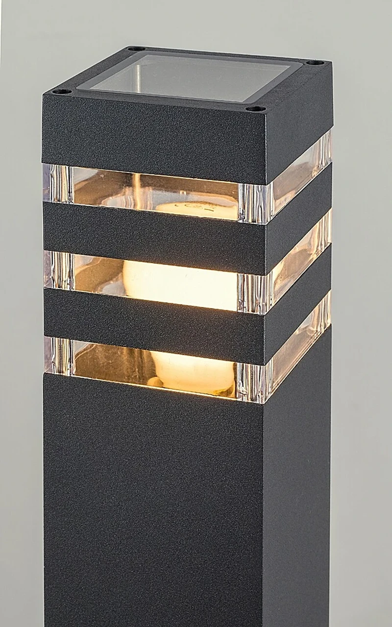 Ankara – modern garden lamp in anthracite, 740mm, 1×E27, IP44