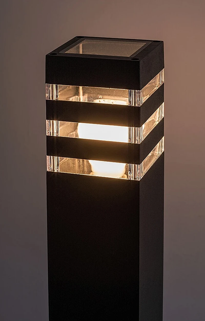 Ankara – modern garden lamp in anthracite, 740mm, 1×E27, IP44