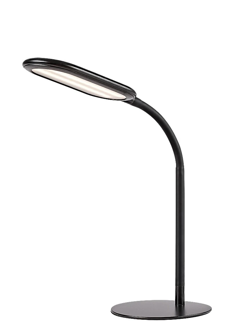 Настолни лампи Adelmo – LED настолна лампа в черно с бял абажур, 360×330мм, 10W, 3000-6000K