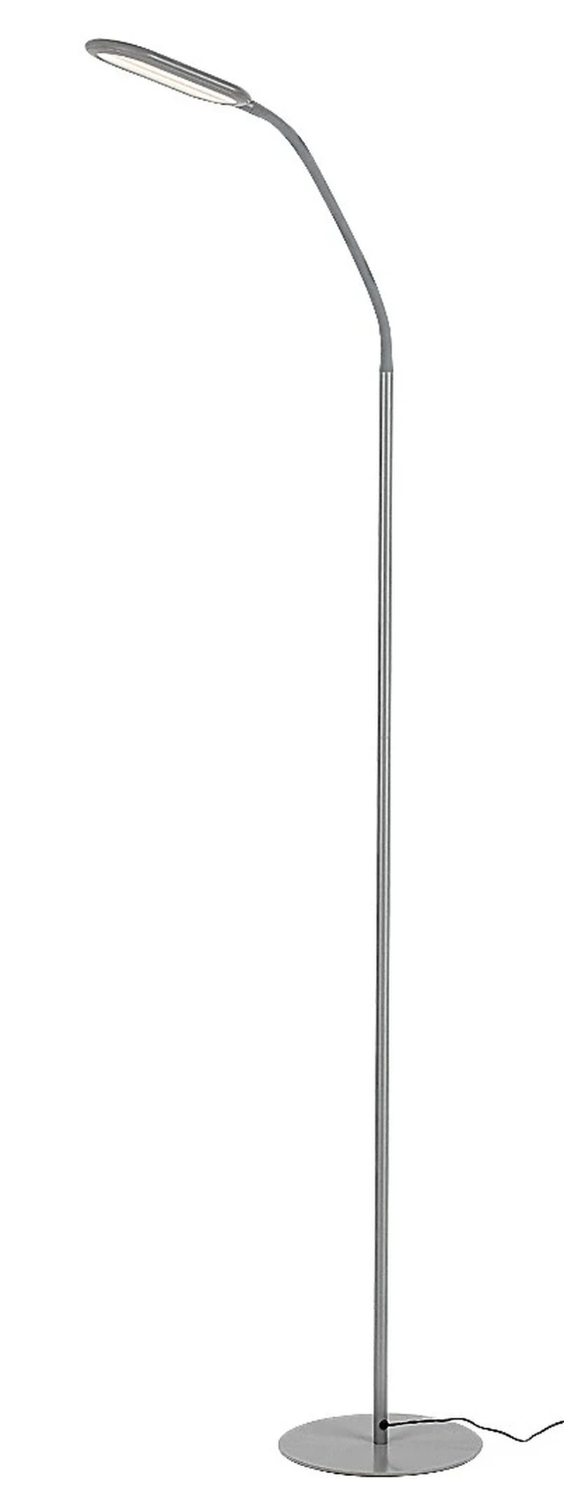 Floor Lamps Adelmo – LED floor lamp in grey with white shade, 430×1400mm, 10W, 3000-6000K