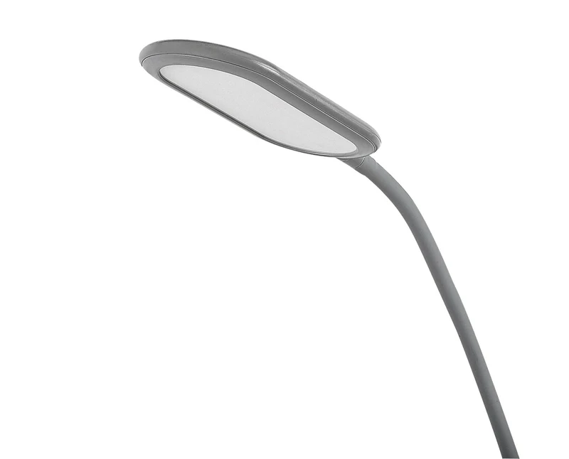 Adelmo – LED floor lamp in grey with white shade, 430×1400mm, 10W, 3000-6000K
