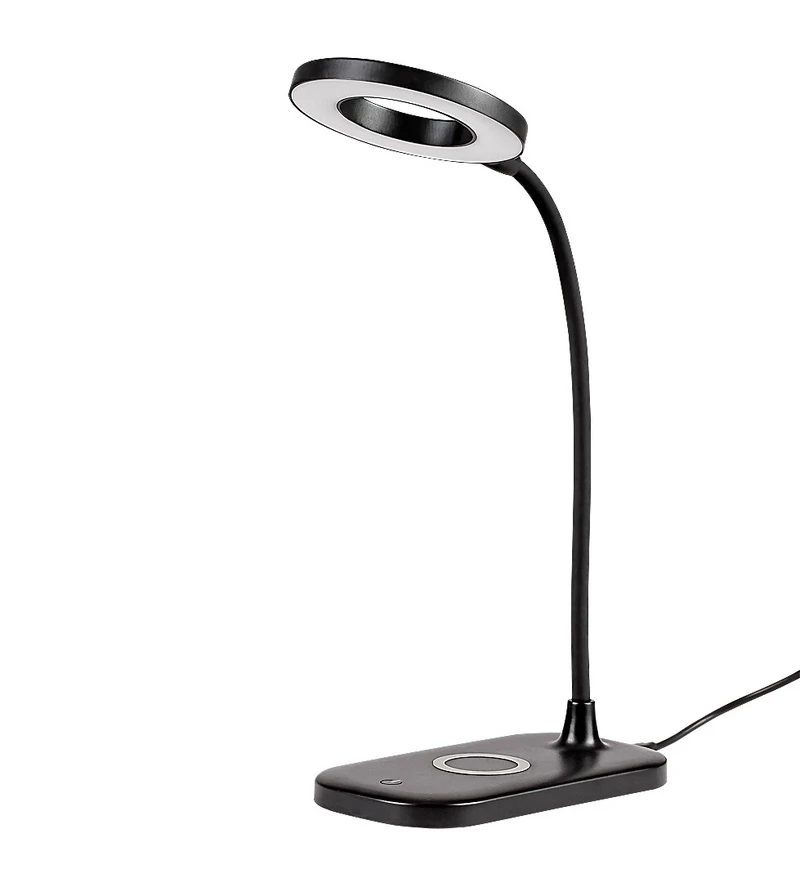 Hardin – LED настолна лампа в черно/бяло, Ø100мм, 5W, 2700-6000K