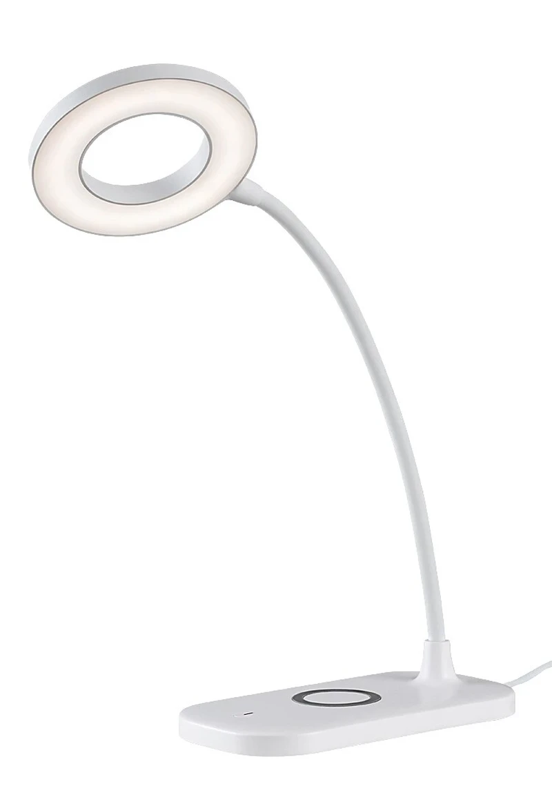 Hardin – LED table lamp in white, Ø100mm, 5W, 2700-6000K, dimmable