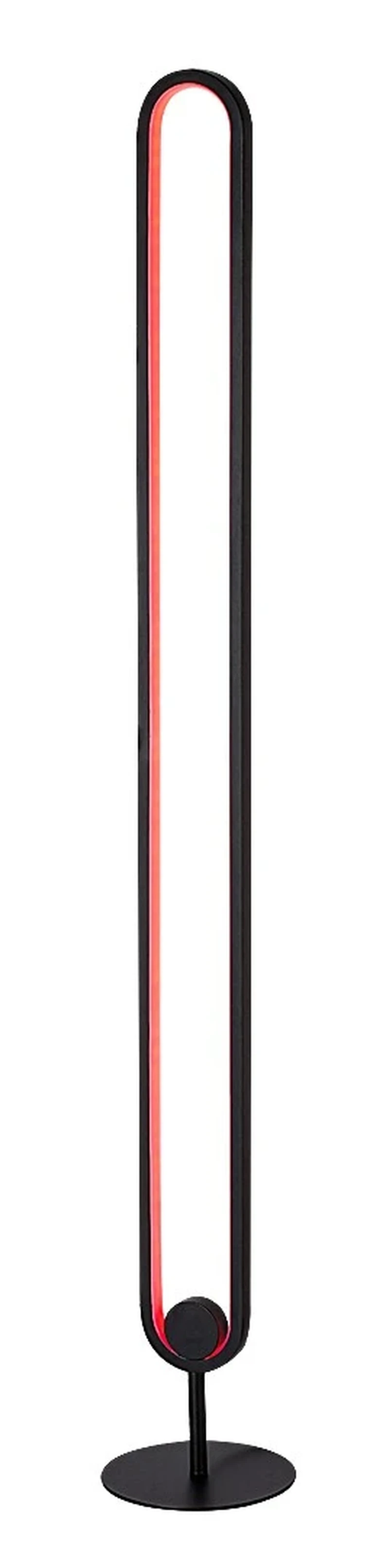 Barto – LED лампион в черен мат с бял абажур, 1250мм, 19W, RGB
