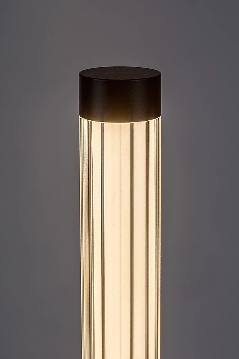 Nivaro – LED настолна лампа в черно с бял абажур, 120×520мм, 8W, 3000K