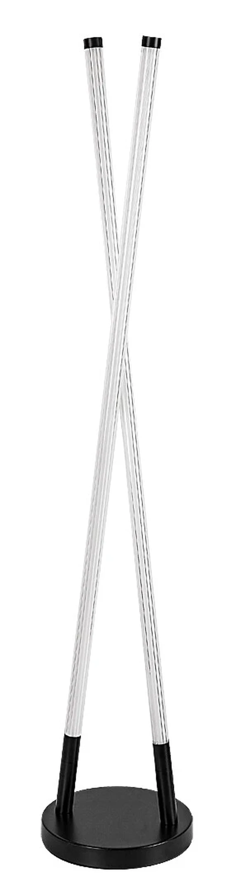 Nivaro – LED floor lamp in black with white acrylic shade, 220×1150mm, 28W, 3000K
