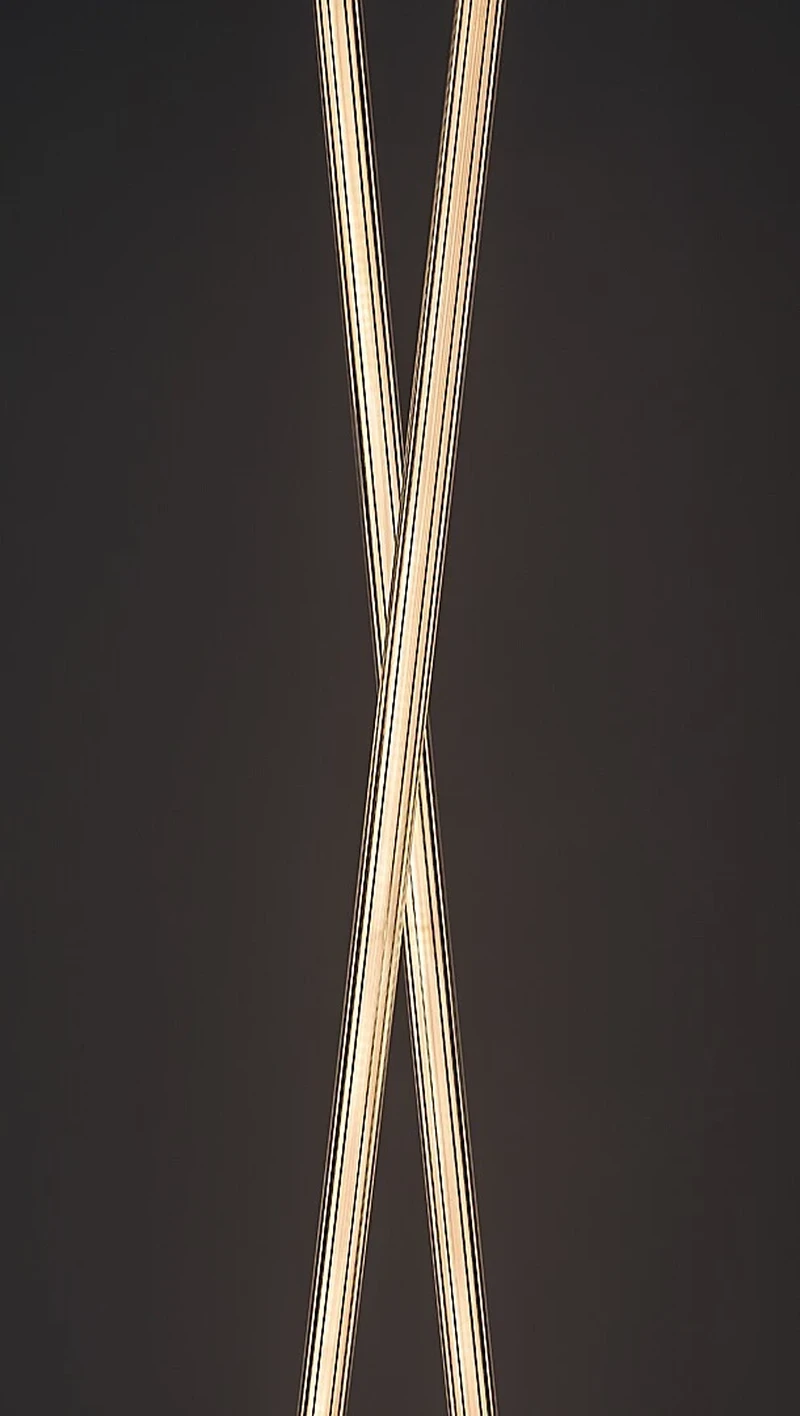 Nivaro – LED floor lamp in black with white acrylic shade, 220×1150mm, 28W, 3000K