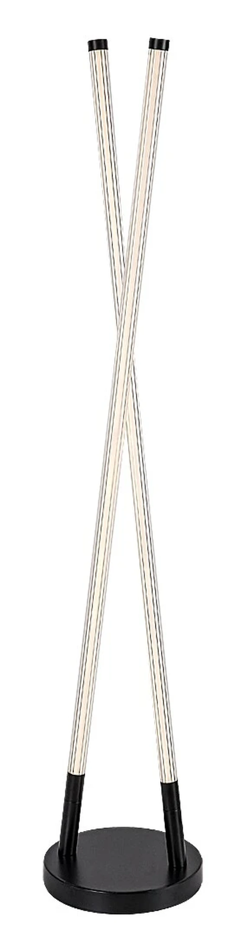 Floor Lamps Nivaro – LED floor lamp in black with white acrylic shade, 220×1150mm, 28W, 3000K