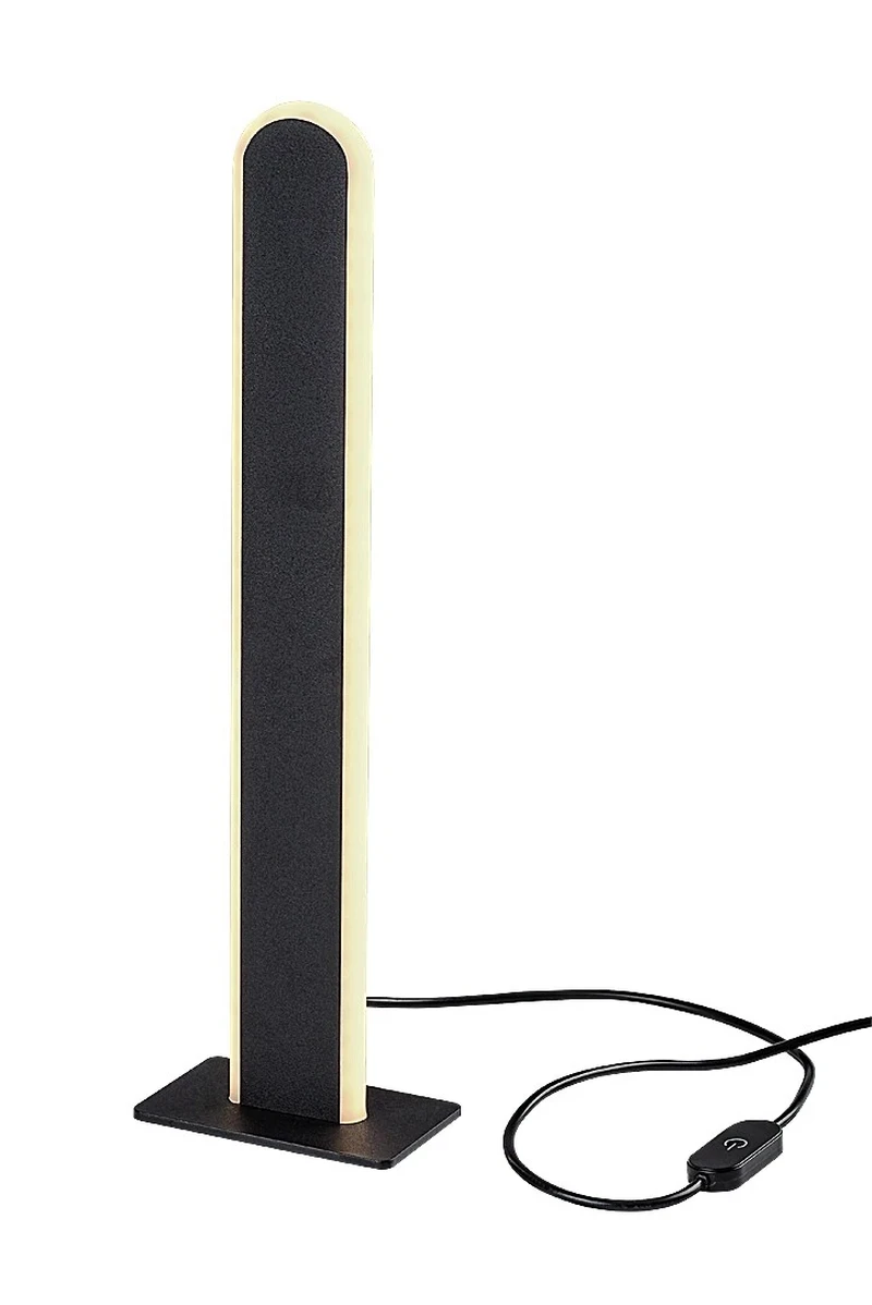 Настолни лампи Sindri – LED настолна лампа в черно с бял абажур, 350мм, 15W, 3000-4000K