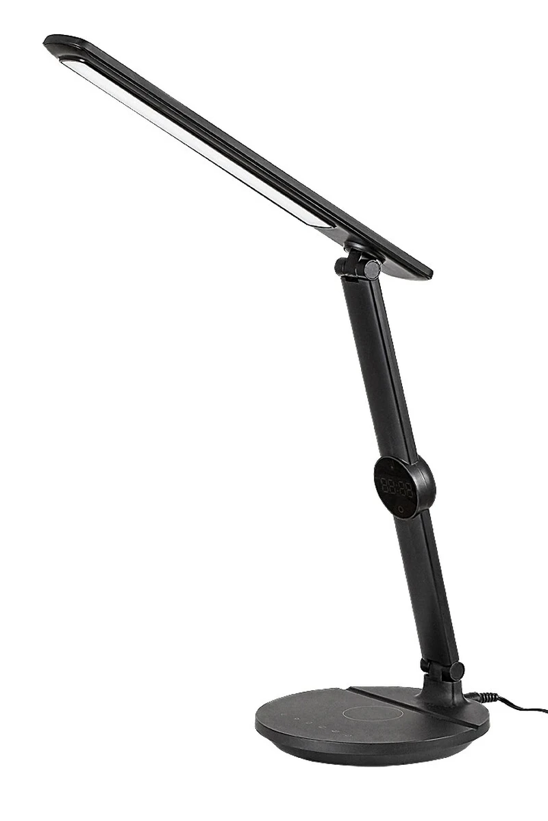 Isak – LED настолна лампа в черно с бял абажур, 340×380мм, 9W, 3000-6500K