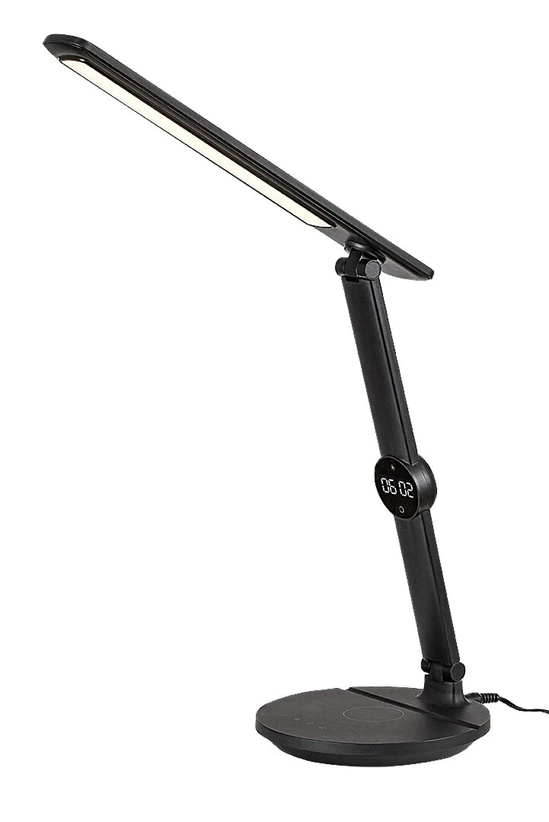 Настолни лампи Isak – LED настолна лампа в черно с бял абажур, 340×380мм, 9W, 3000-6500K