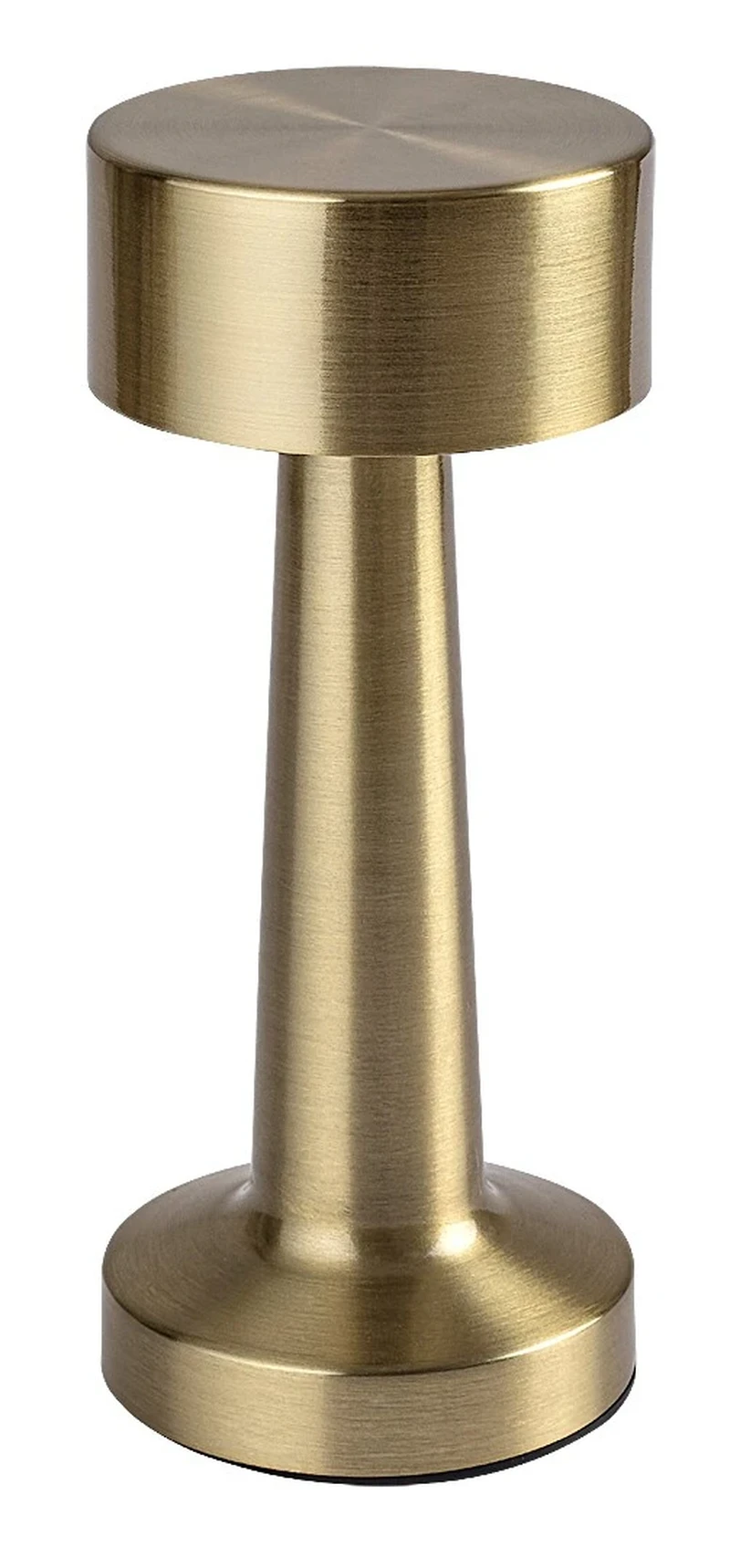 Senan – LED настолна лампа в златисто с бял абажур, Ø90мм, 2.7W, 3000-6000K