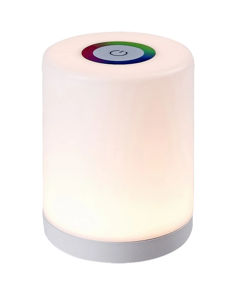 Table Lamps Tipy – LED decorative lamp in white with RGB, Ø90mm, 0.8W, 3000K
