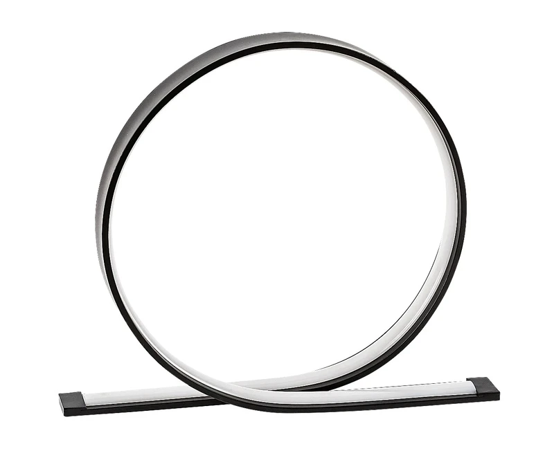 Azula – LED table lamp in black with white shade, Ø235mm, 5W, 4000K